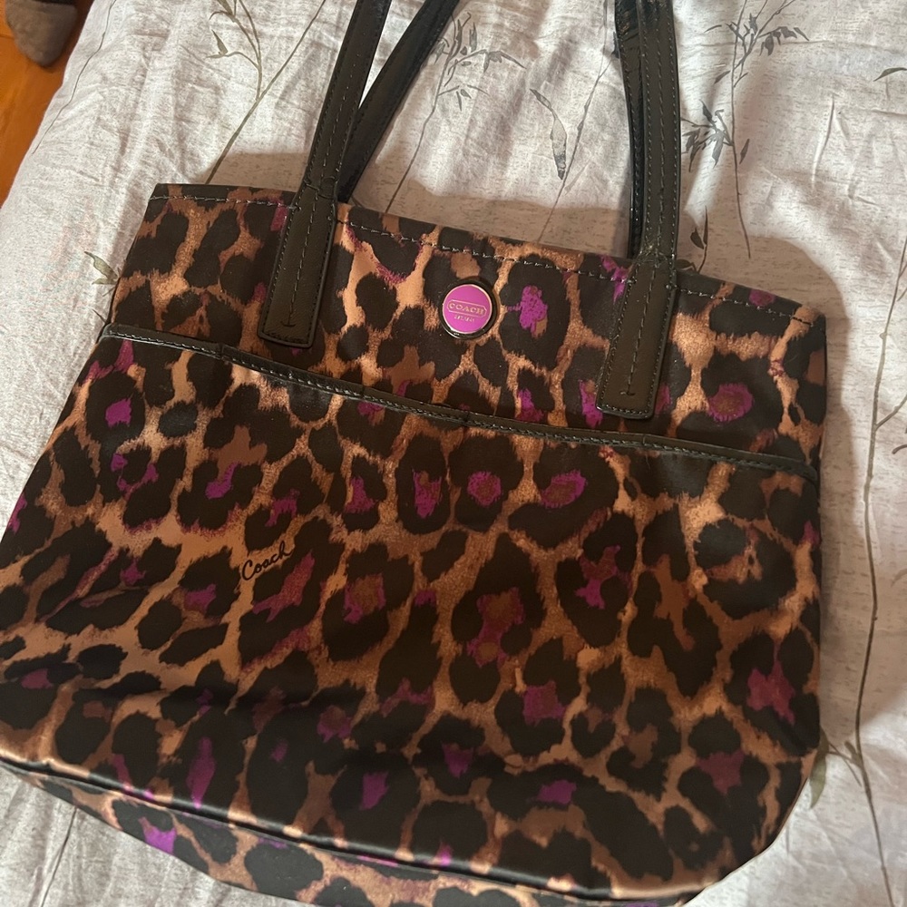 Coach satin purse